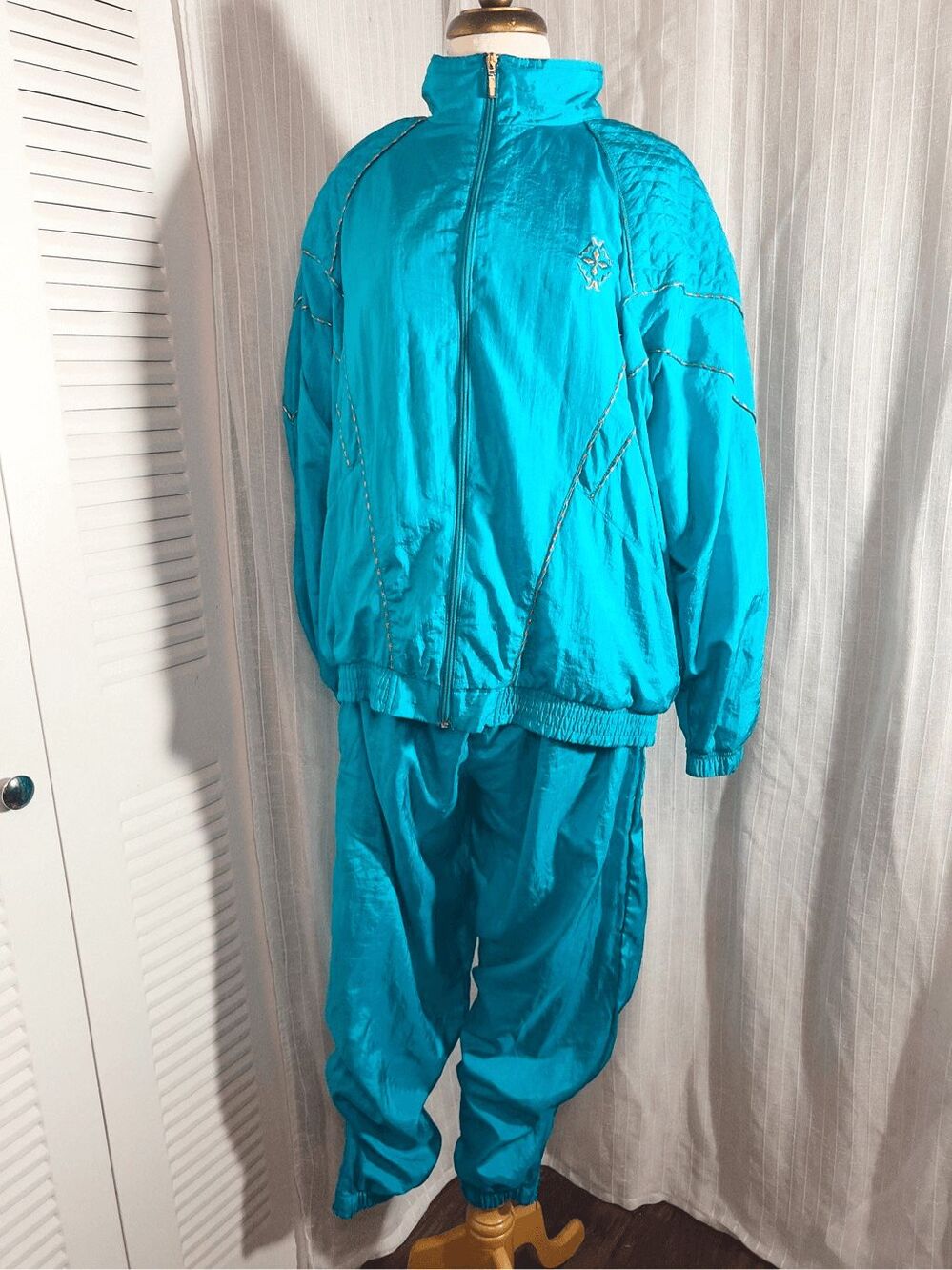 Bold Spirit 80s Vintage Baby Blue Ski Set XL Snow Bunny Après Ski Gorpcore